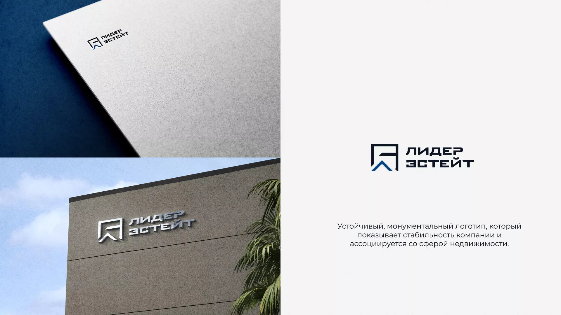 Разработка логотипа агентства недвижимости «Лидер Эстейт» в Шенкурске